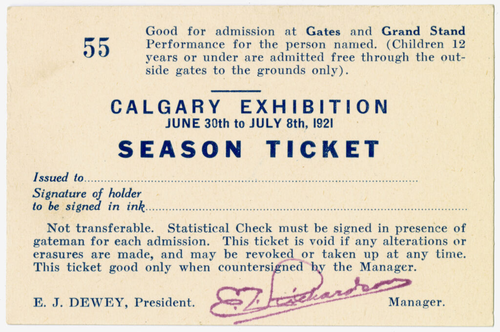 Calgary Exhibition season ticket