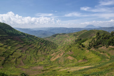 Rural landscape in Rwanda